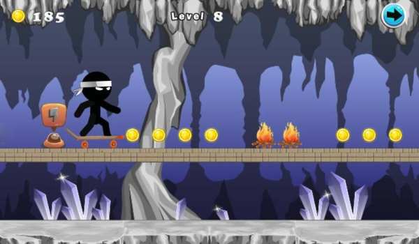 Ninja Skateboard Adventure screenshot 1