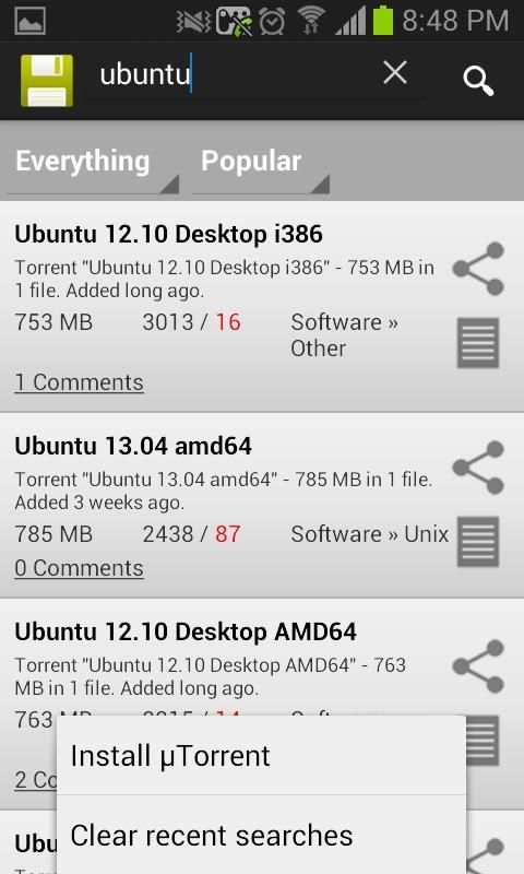 TOKEN - Torrent Finder screenshot 2
