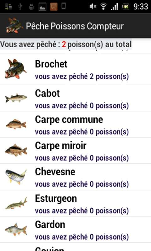 Fishing counter free version screenshot 1