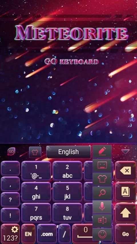 Meteorite Emoji Keyboard Theme screenshot 3