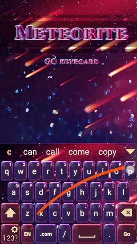 Meteorite Emoji Keyboard Theme screenshot 5