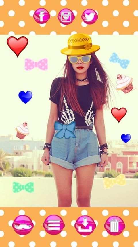 Hipster Stickers Photo Editor screenshot 2