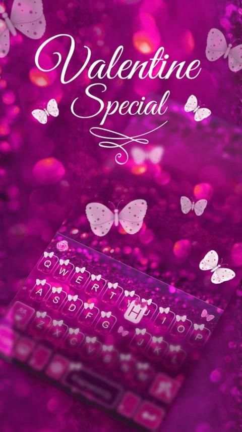 GlitterButterfly KeyboardTheme скриншот 6