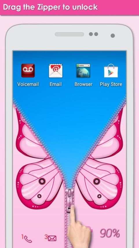 Butterfly Zipper Lock screenshot 2