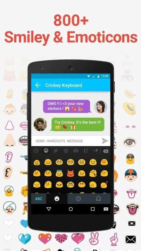 Crickey Keyboard Free Stickers screenshot 6