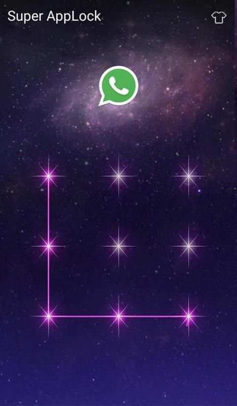 Applock Theme Galaxy screenshot 2