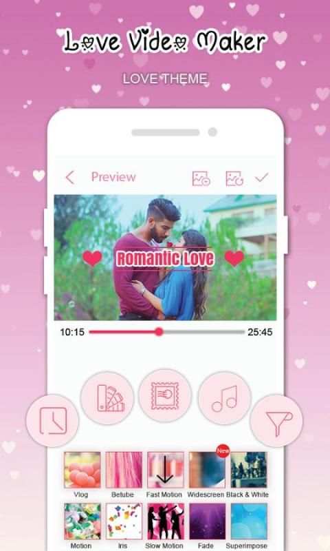 Love Video Maker With Music स्क्रीनशॉट 4