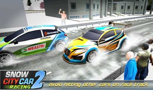 Winter Snow Car Rally Racing 2 screenshot 4