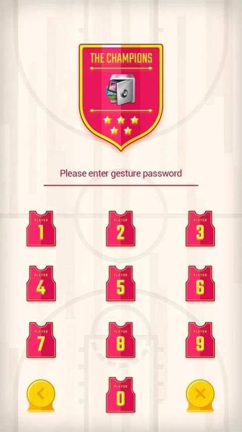 AppLock Theme Basketball скриншот 2