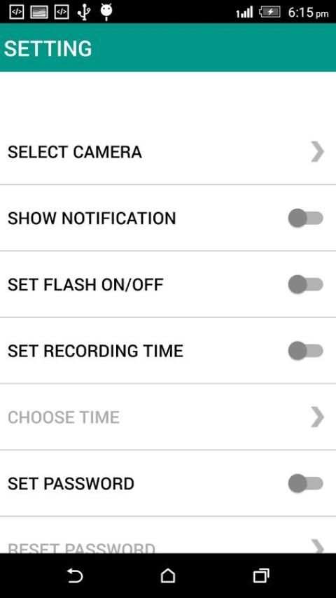 Spy/Secret Camera Recording screenshot 4