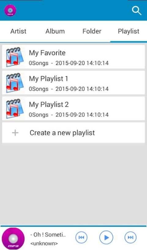 music player for android 3 تصوير الشاشة