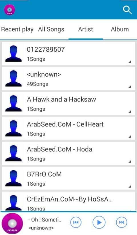 music player for android screenshot 4