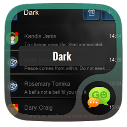 Dark GO SMS icon