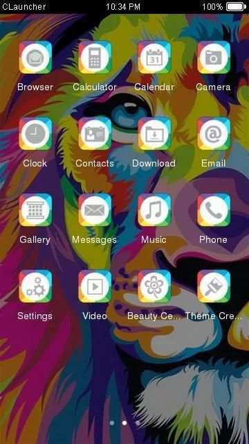 Abstract Lion Theme C Launcher screenshot 2