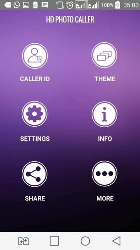 Layar Penuh penelpon ID screenshot 2