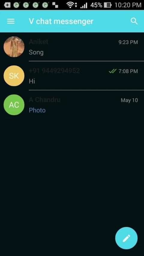V chat messenger screenshot 5