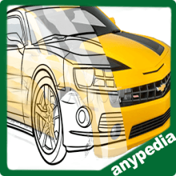 Draw sport cars icon