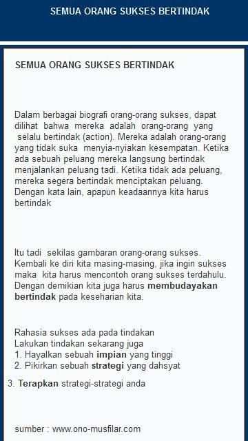 Action Kunci Sukses screenshot 1