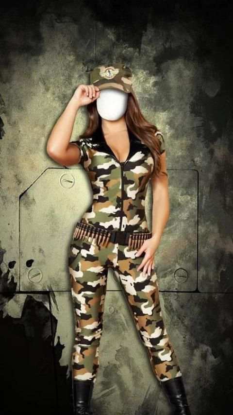 Wanita foto tentara suit screenshot 4