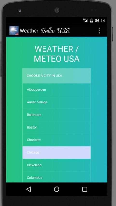 Weather Dallas USA 1 تصوير الشاشة