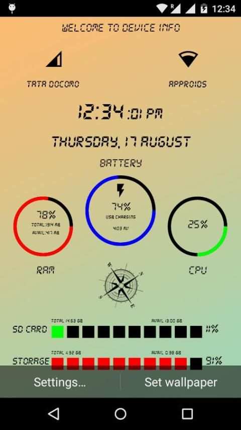 Device Info Live Wallpaper screenshot 6