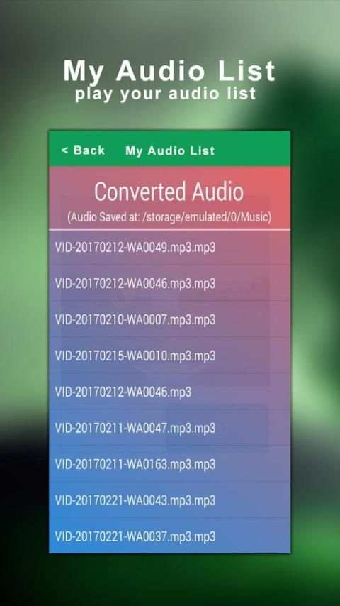Video To Song Converter скриншот 2