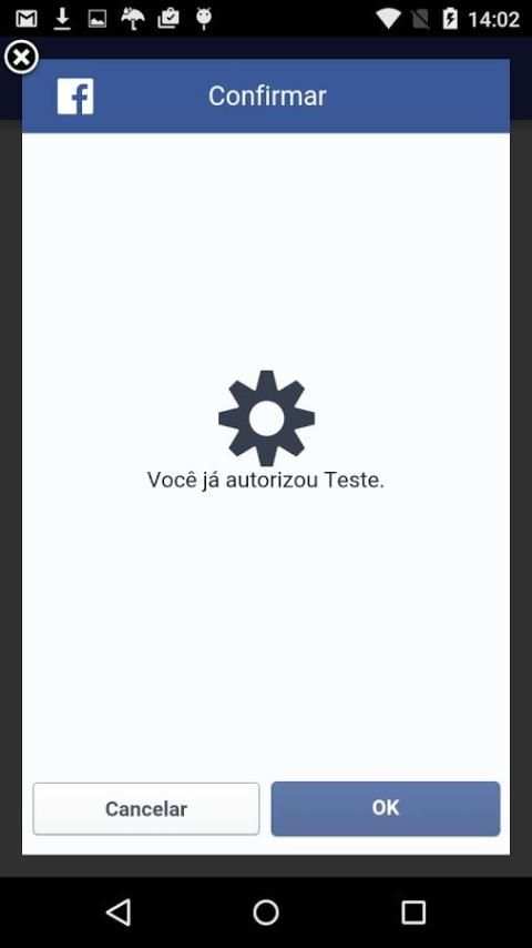 Teste Login Facebook MVP 2 تصوير الشاشة