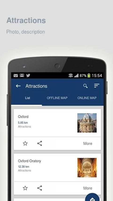 Oxford: Offline travel guide screenshot 2