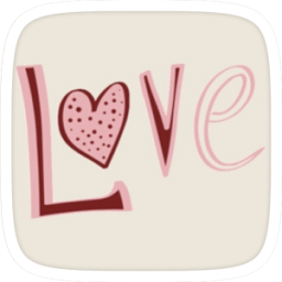ikon Tema Sweet Love Jantung