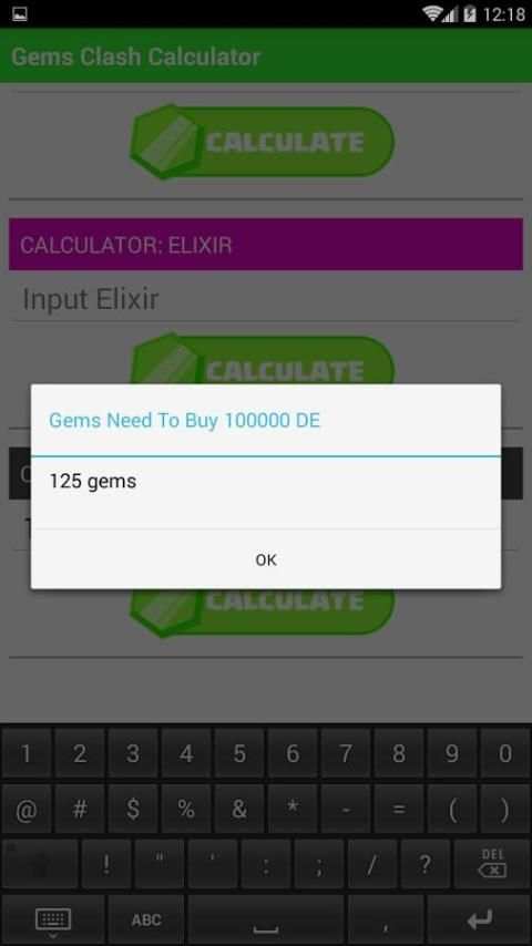 Gems Clash Calculator 2 تصوير الشاشة