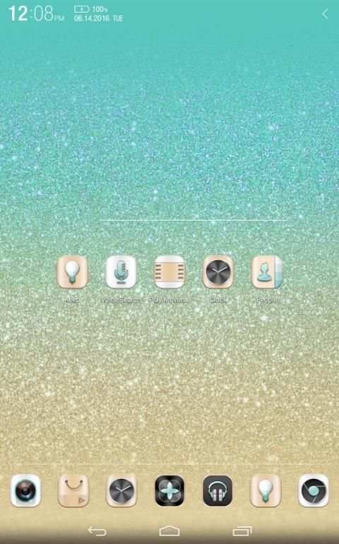 Aqua-Gold Atom theme स्क्रीनशॉट 7