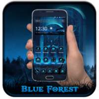 Tema biru Forest