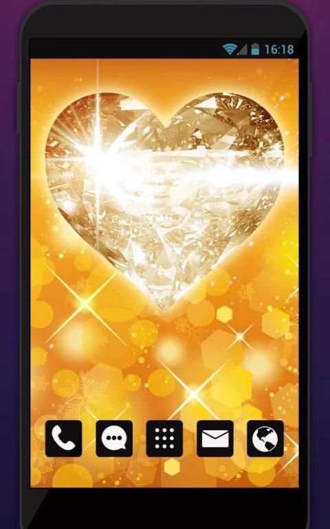 Diamond Heart Live Wallpaper screenshot 2