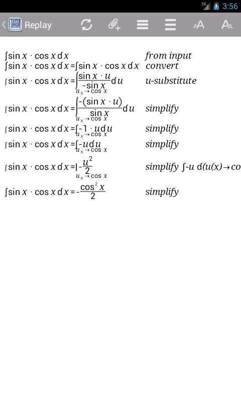 Myron Lite Algebra & Calculus screenshot 1