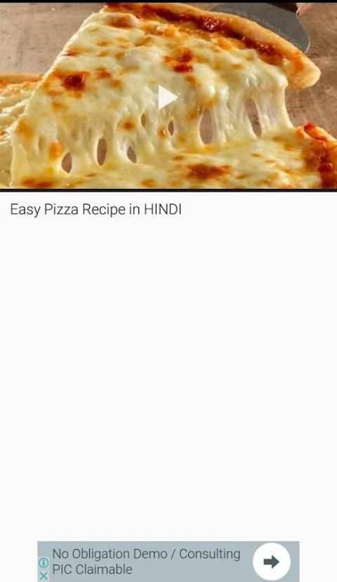 Pizza Making Recipes App Video screenshot 1