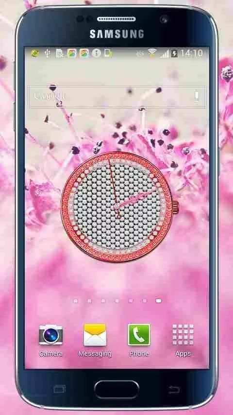 Female themes-ClockWidget 8 تصوير الشاشة