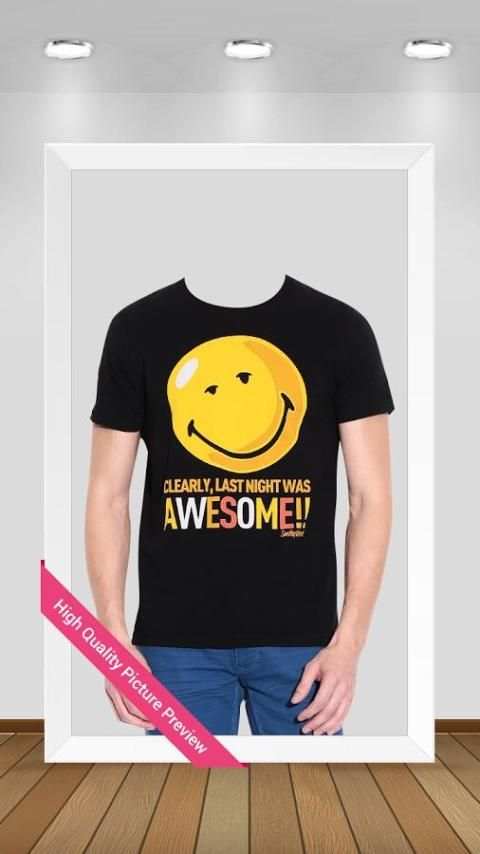 Man T-Shirt Photo Montage 2 تصوير الشاشة