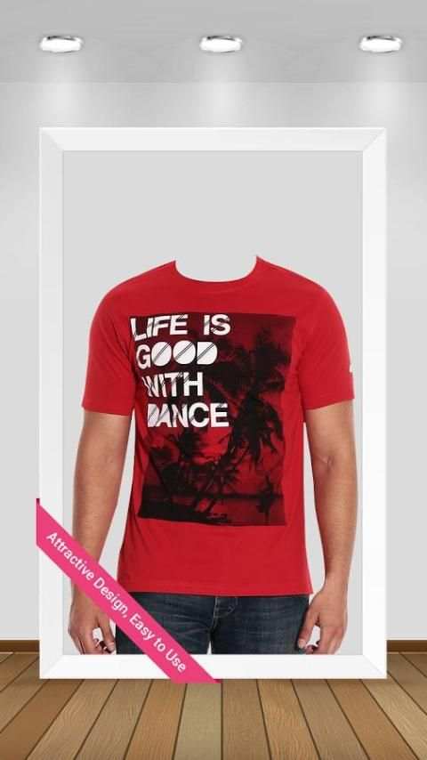 Man T-Shirt Photo Montage 3 تصوير الشاشة