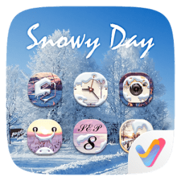 ikon Snowy Day V Launcher Theme