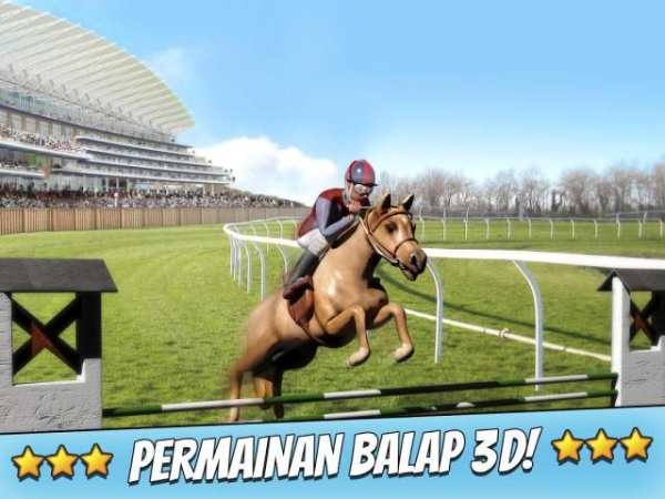 3D Pacuan Kuda dengan Hambatan screenshot 10