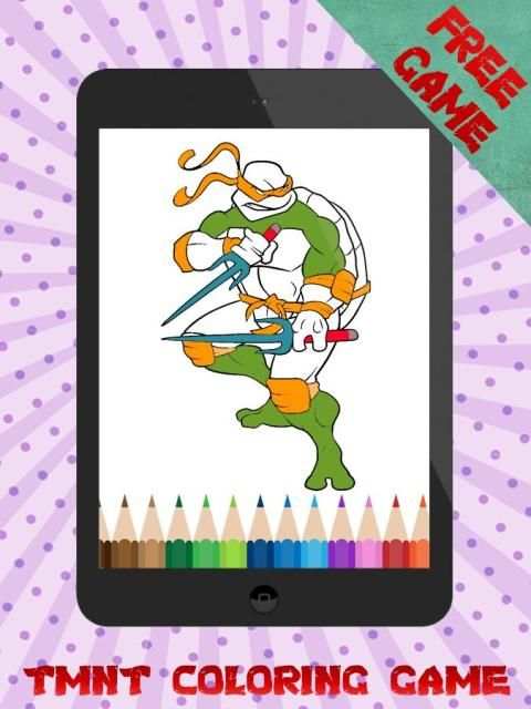 * Coloring for Turtles Ninja screenshot 2