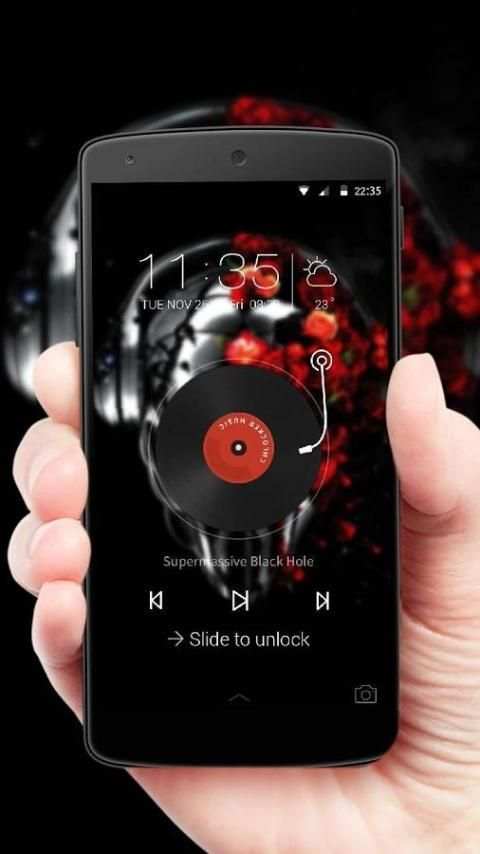 Electric robotic rose theme скриншот 1