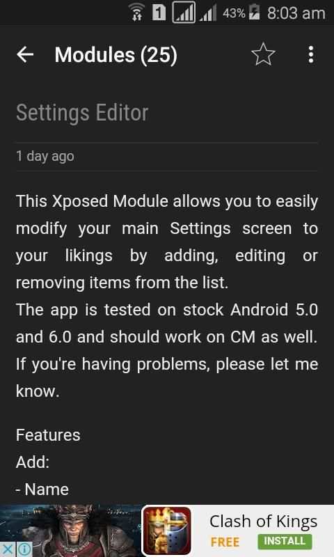 Xposed-Modules screenshot 1