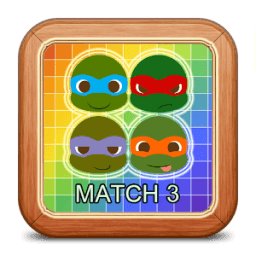 ikon Match 3 Ninja Turtles Game