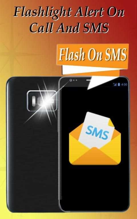 FlashLight Alert on Call & SMS скриншот 1