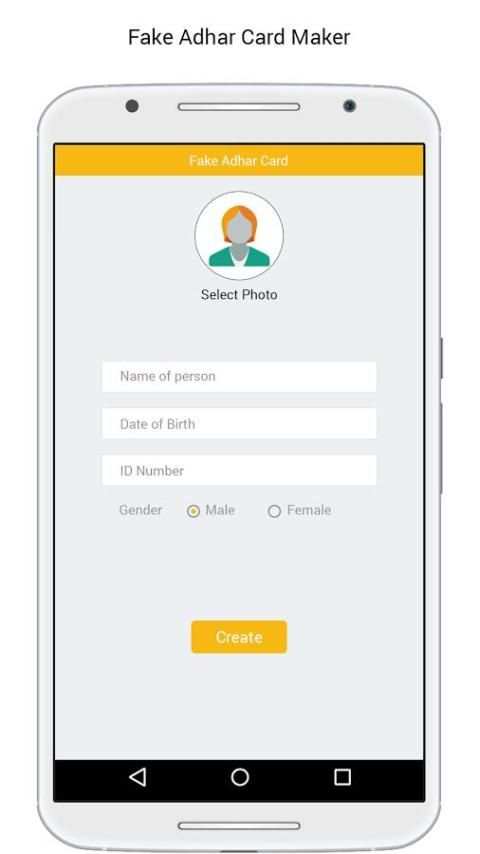 Fake Aadhar Card for India screenshot 4