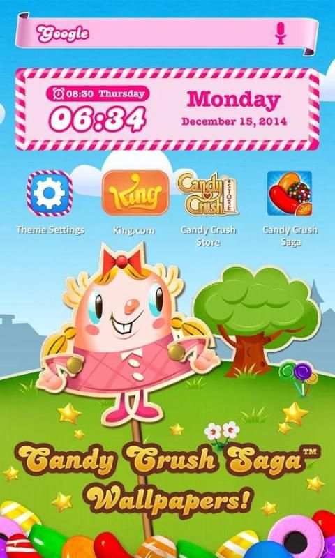 Candy Crush Android Theme स्क्रीनशॉट 11