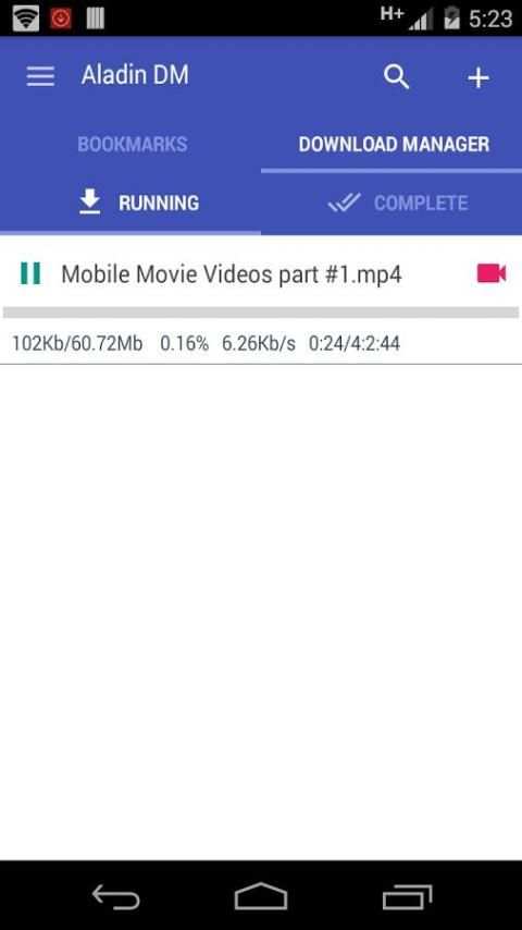 Aladin : Free Download Manager स्क्रीनशॉट 2