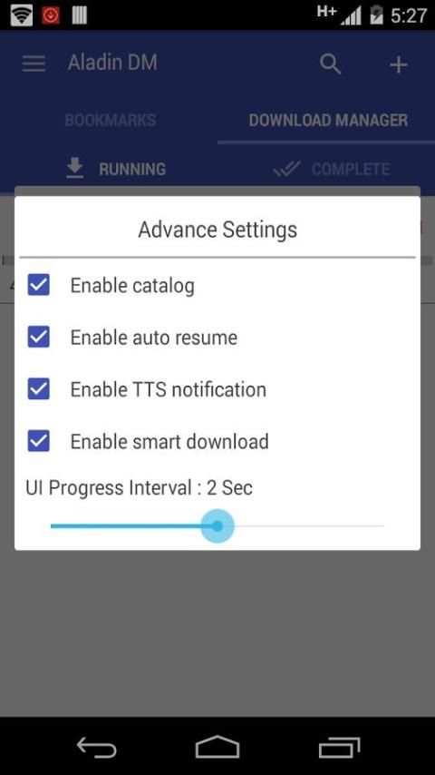 Aladin : Free Download Manager स्क्रीनशॉट 5