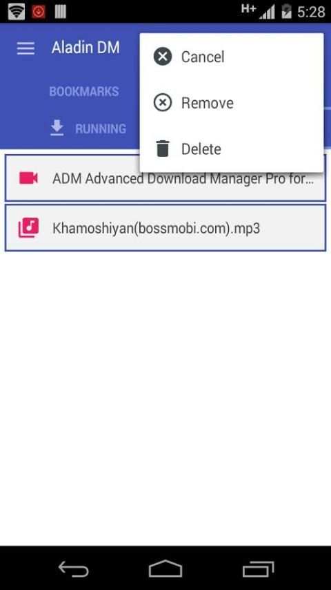 Aladin : Free Download Manager स्क्रीनशॉट 7